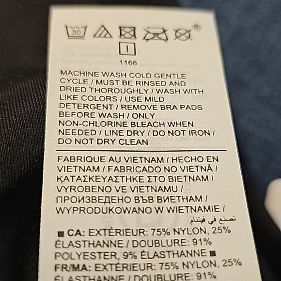 Athleta Crossed Bikini Top, Size Medium, Black, NWT - Picture 7 of 9